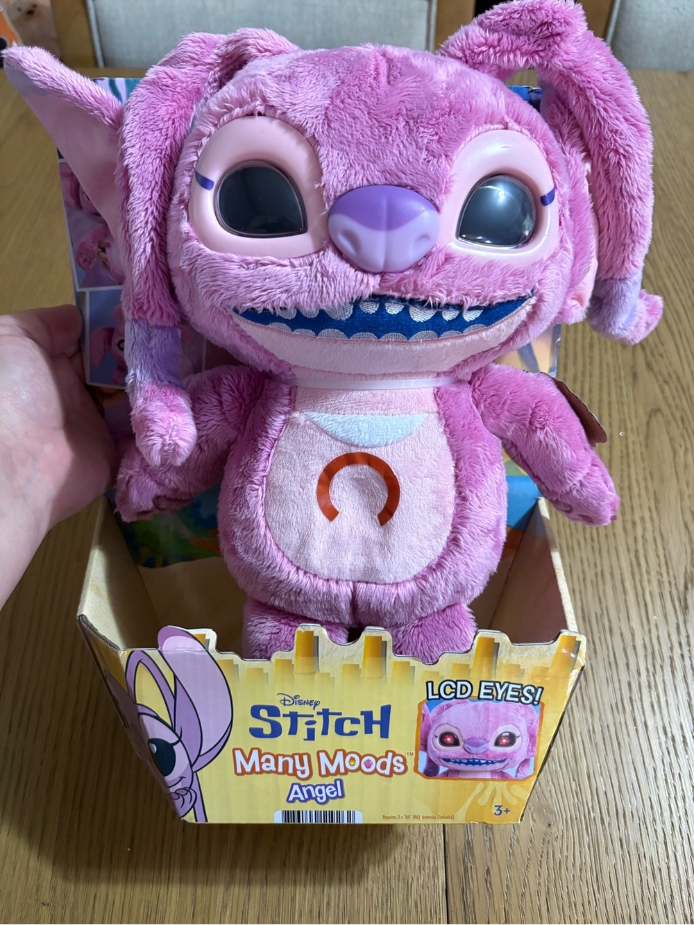 Disney Angel Plush Toy - Pink and Lavender Many Moods Stitch Character